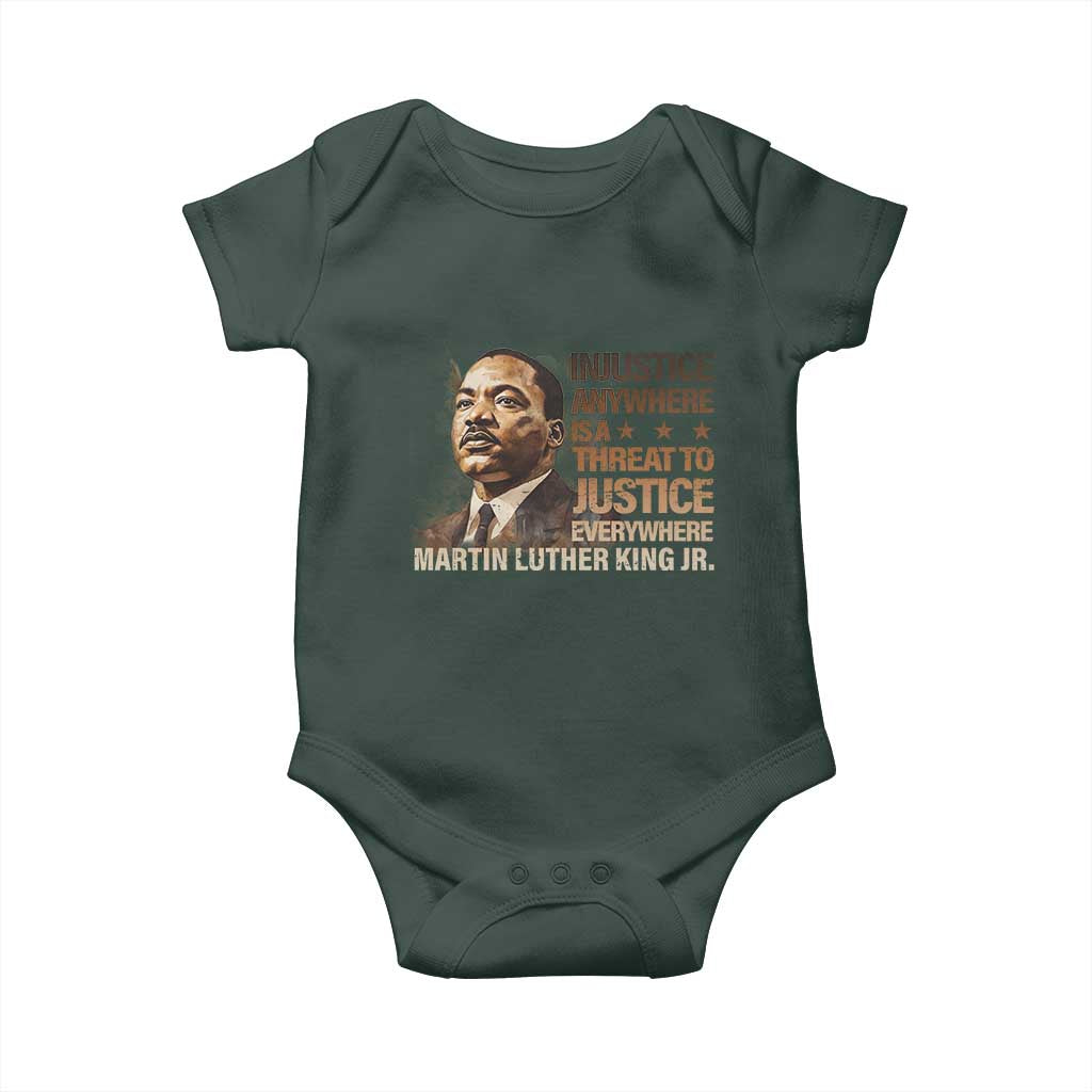 Martin Luther King Jr Baby Onesie Injustice Anywhere Is A Threat To Justice Everywhere