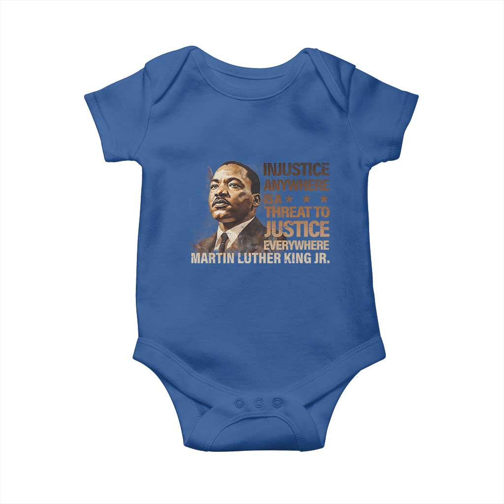 Martin Luther King Jr Baby Onesie Injustice Anywhere Is A Threat To Justice Everywhere
