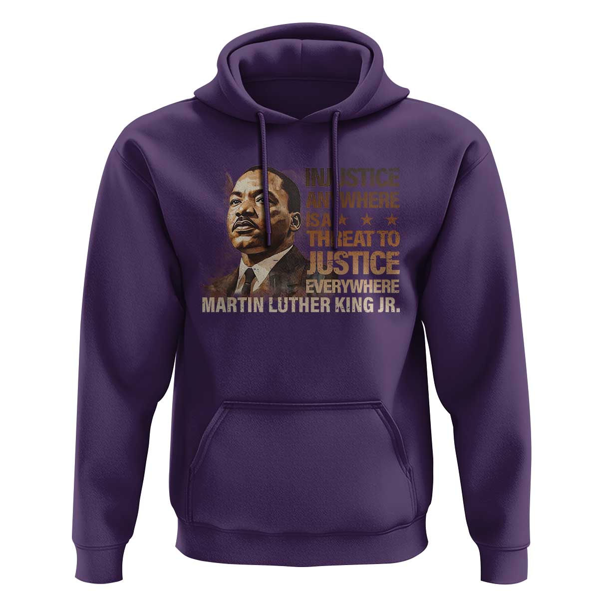 Martin Luther King Jr Hoodie Injustice Anywhere Is A Threat To Justice Everywhere