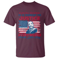 Martin Luther King Jr Day T Shirt Injustice Anywhere Is A Threat To Justice Everywhere TS09
