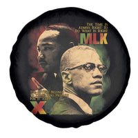 Martin Luther King Jr Malcolm X Spare Tire Cover The Time Is Always Right Prepare For Future Today