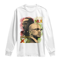 Martin Luther King Jr Malcolm X Long Sleeve Shirt The Time Is Always Right Prepare For Future Today