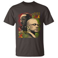 Martin Luther King Jr Malcolm X T Shirt The Time Is Always Right Prepare For Future Today