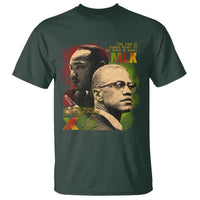Martin Luther King Jr Malcolm X T Shirt The Time Is Always Right Prepare For Future Today