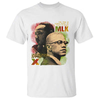 Martin Luther King Jr Malcolm X T Shirt The Time Is Always Right Prepare For Future Today