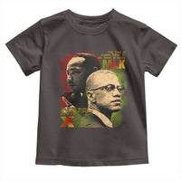 Martin Luther King Jr Malcolm X Toddler T Shirt The Time Is Always Right Prepare For Future Today