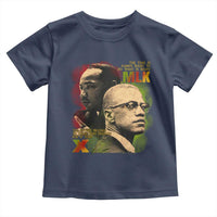 Martin Luther King Jr Malcolm X Toddler T Shirt The Time Is Always Right Prepare For Future Today