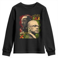 Martin Luther King Jr Malcolm X Youth Sweatshirt The Time Is Always Right Prepare For Future Today