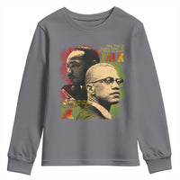 Martin Luther King Jr Malcolm X Youth Sweatshirt The Time Is Always Right Prepare For Future Today