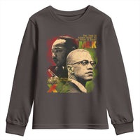 Martin Luther King Jr Malcolm X Youth Sweatshirt The Time Is Always Right Prepare For Future Today