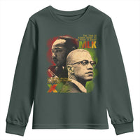 Martin Luther King Jr Malcolm X Youth Sweatshirt The Time Is Always Right Prepare For Future Today