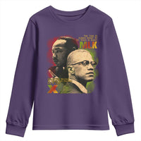 Martin Luther King Jr Malcolm X Youth Sweatshirt The Time Is Always Right Prepare For Future Today