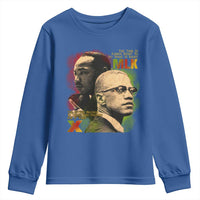 Martin Luther King Jr Malcolm X Youth Sweatshirt The Time Is Always Right Prepare For Future Today