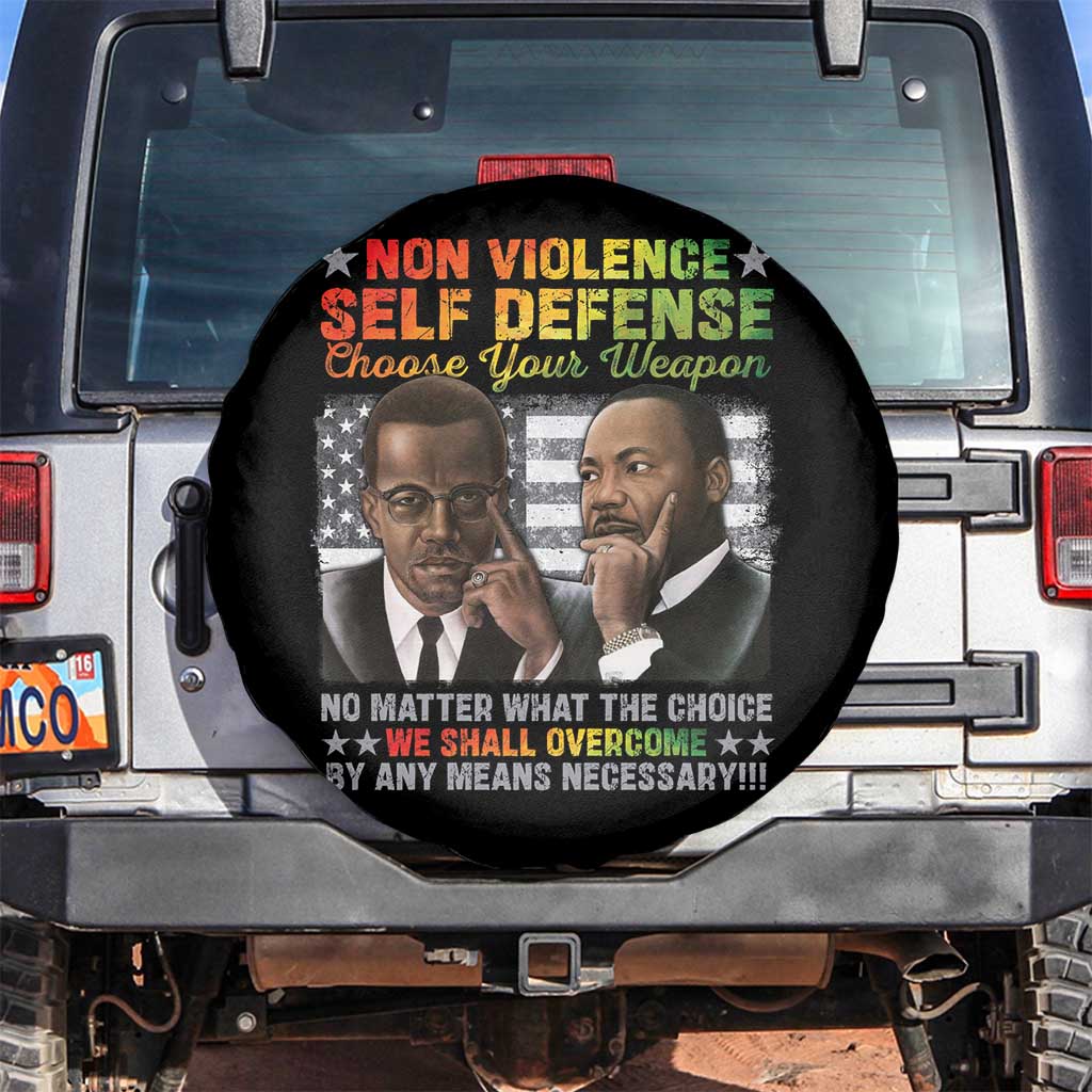 Martin Luther King Jr Malcolm X Spare Tire Cover Choose Your Weapon No Matter What The Choice