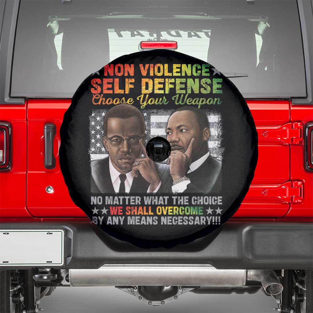 Martin Luther King Jr Malcolm X Spare Tire Cover Choose Your Weapon No Matter What The Choice