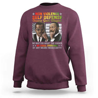 Martin Luther King Jr Malcolm X Sweatshirt Choose Your Weapon No Matter What The Choice