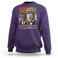 Martin Luther King Jr Malcolm X Sweatshirt Choose Your Weapon No Matter What The Choice