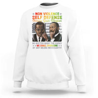 Martin Luther King Jr Malcolm X Sweatshirt Choose Your Weapon No Matter What The Choice