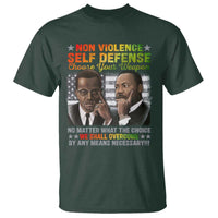 Martin Luther King Jr Malcolm X T Shirt Choose Your Weapon No Matter What The Choice
