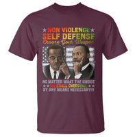 Martin Luther King Jr Malcolm X T Shirt Choose Your Weapon No Matter What The Choice
