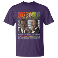 Martin Luther King Jr Malcolm X T Shirt Choose Your Weapon No Matter What The Choice