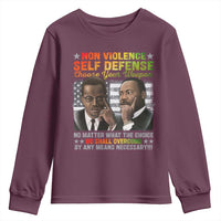 Martin Luther King Jr Malcolm X Youth Sweatshirt Choose Your Weapon No Matter What The Choice