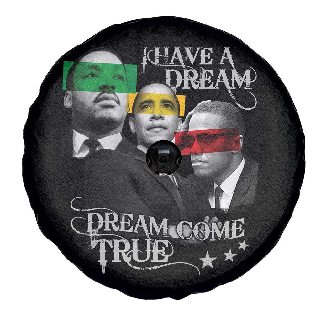 Obama MLK Malcolm X Spare Tire Cover Dreams Come True