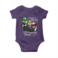 Obama MLK Malcolm X Baby Onesie Dreams Come True