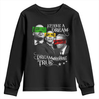 Obama MLK Malcolm X Youth Sweatshirt Dreams Come True