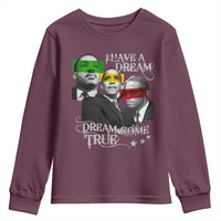 Obama MLK Malcolm X Youth Sweatshirt Dreams Come True