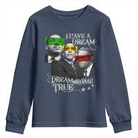 Obama MLK Malcolm X Youth Sweatshirt Dreams Come True