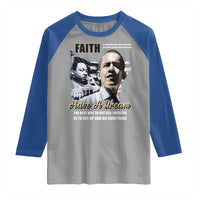 Obama MLK Martin Luther King Jr Raglan Shirt