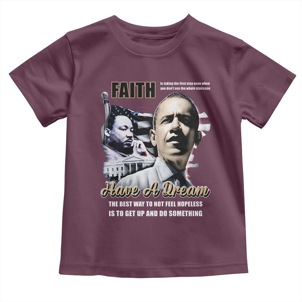 Obama MLK Martin Luther King Jr Toddler T Shirt