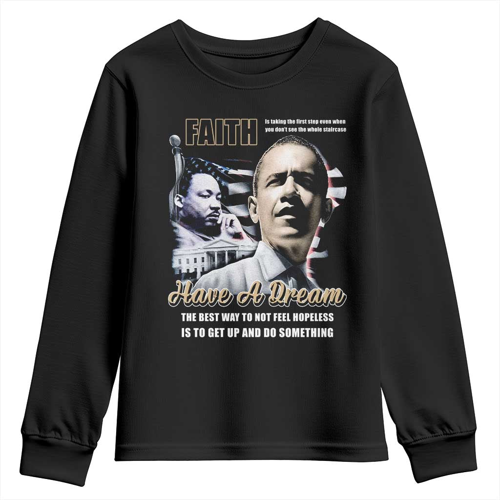 Obama MLK Martin Luther King Jr Youth Sweatshirt