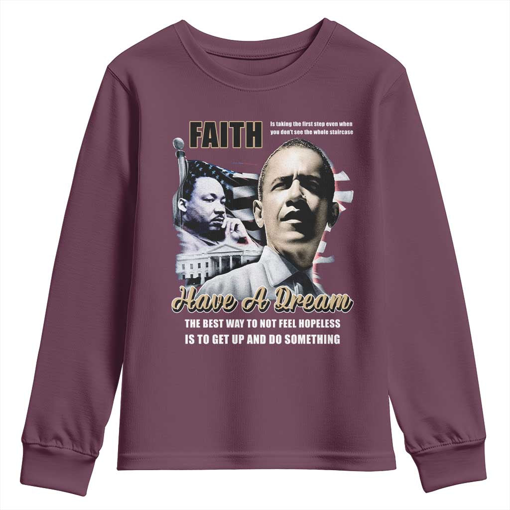 Obama MLK Martin Luther King Jr Youth Sweatshirt