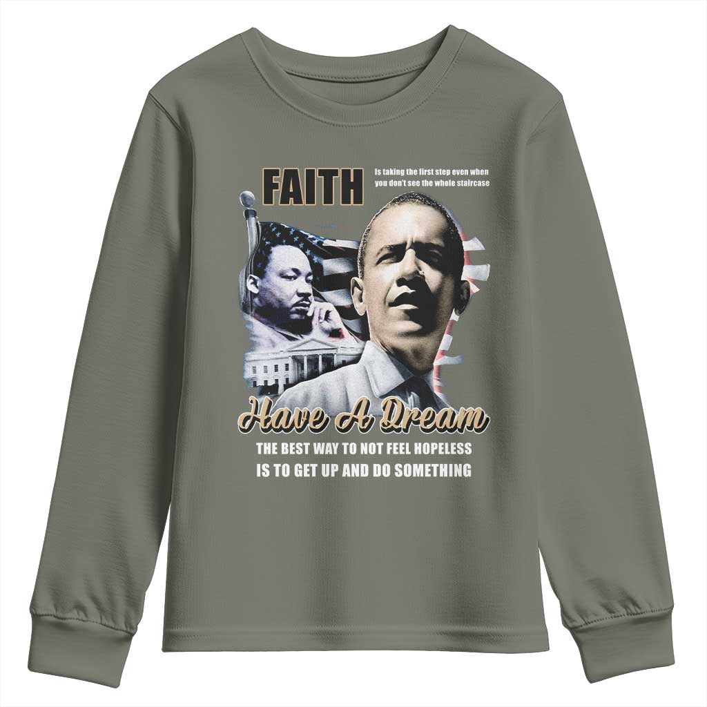 Obama MLK Martin Luther King Jr Youth Sweatshirt