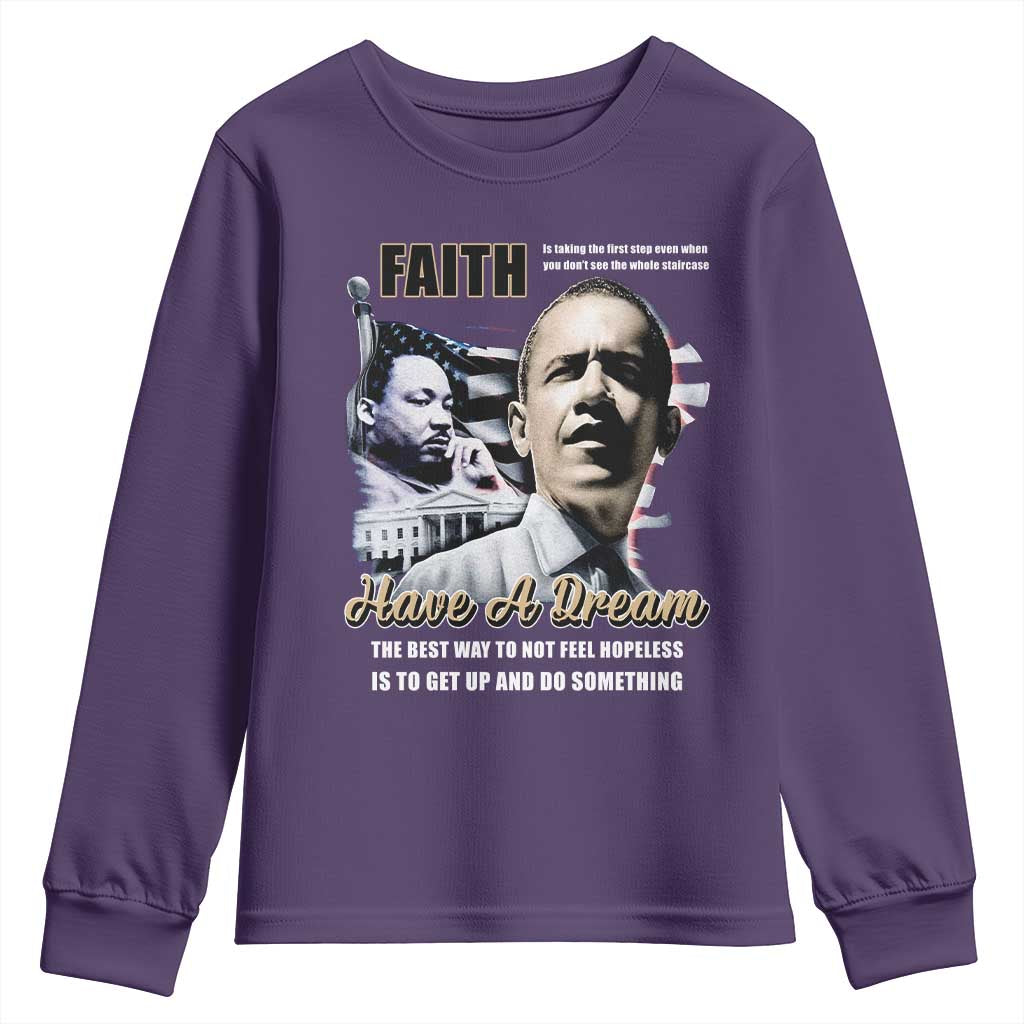 Obama MLK Martin Luther King Jr Youth Sweatshirt