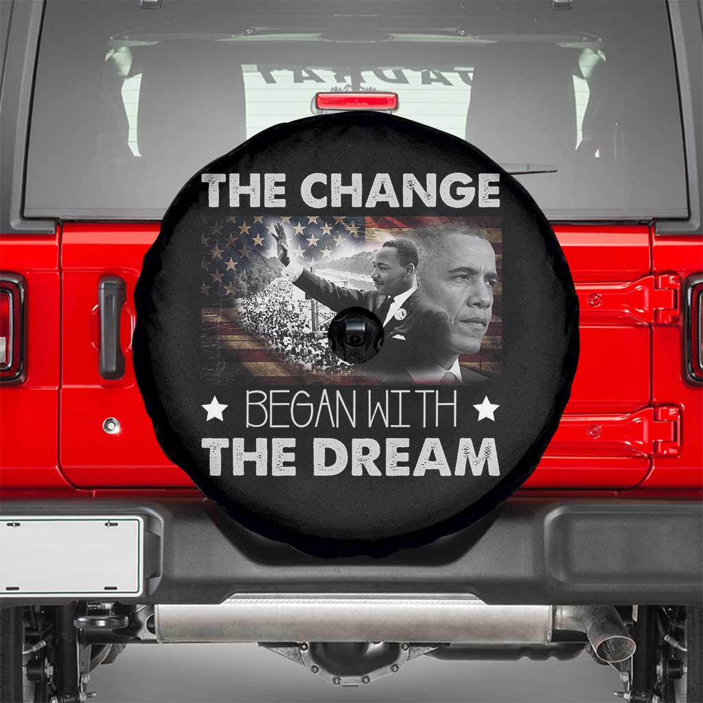 Obama MLK Spare Tire Cover The Change Began With The Dream
