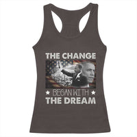 Obama MLK Racerback Tank Top The Change Began With The Dream