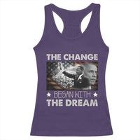 Obama MLK Racerback Tank Top The Change Began With The Dream