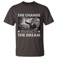 Obama MLK T Shirt The Change Began With The Dream
