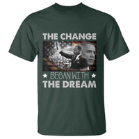 Obama MLK T Shirt The Change Began With The Dream