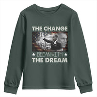 Obama MLK Youth Sweatshirt The Change Began With The Dream