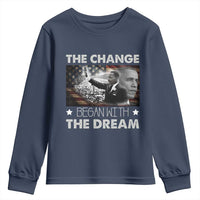 Obama MLK Youth Sweatshirt The Change Began With The Dream