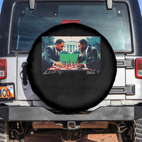 Martin Luther King Jr Malcolm X Spare Tire Cover Playing Chess White House Black History