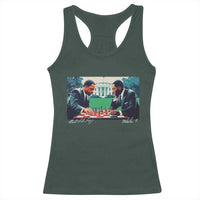 Martin Luther King Jr Malcolm X Racerback Tank Top Playing Chess White House Black History