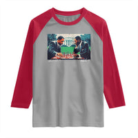 Martin Luther King Jr Malcolm X Raglan Shirt Playing Chess White House Black History
