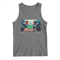 Martin Luther King Jr Malcolm X Tank Top Playing Chess White House Black History