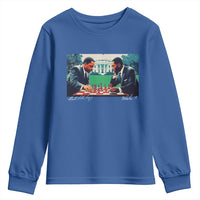 Martin Luther King Jr Malcolm X Youth Sweatshirt Playing Chess White House Black History