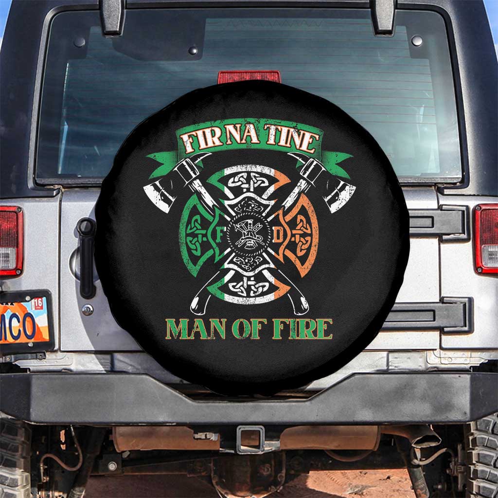 Irish Firefighter Spare Tire Cover Fir Na Tine Man Of Fire